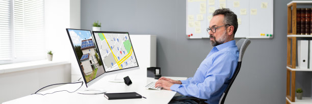 房地产标志地图图片下载