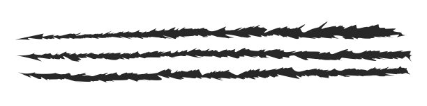 爪子抓痕向量可怕的野兽爪子刀痕，爪子抓尖锐撕裂的伤口纹理打印插图。图片下载