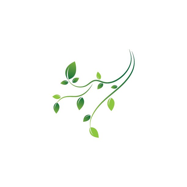 叶生态自然元素矢量图标图片下载