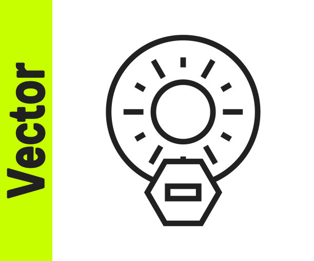 黑线白色背景上没有直接阳光照射图标。向量图片下载