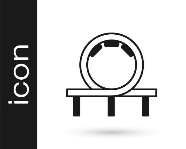 黑色云霄飞车图标孤立的白色背景。游乐园。儿童娱乐游乐场、游憩公园。向量图片下载