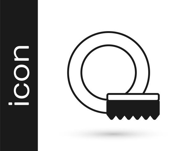 黑色洗碗图标孤立的白色背景。清洗盘子图标。洗碗机的迹象。清洁餐具的迹象。向量图片下载