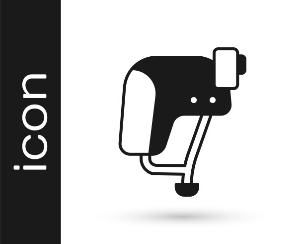 黑色滑板头盔图标孤立的白色背景。极限运动。运动设备。向量图片下载