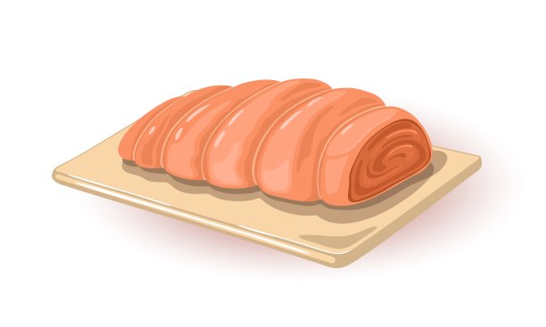 卡通美味肉卷图片下载