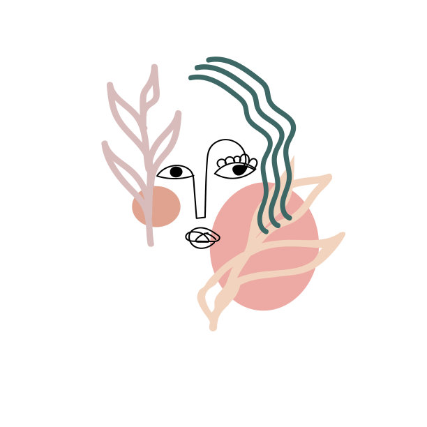 抽象超现实的女性以形体作为象征图片下载