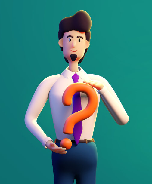 幸福，成功的女商人持怀疑态度。3 d渲染插图。商业、银行、咨询、创业概念图片下载