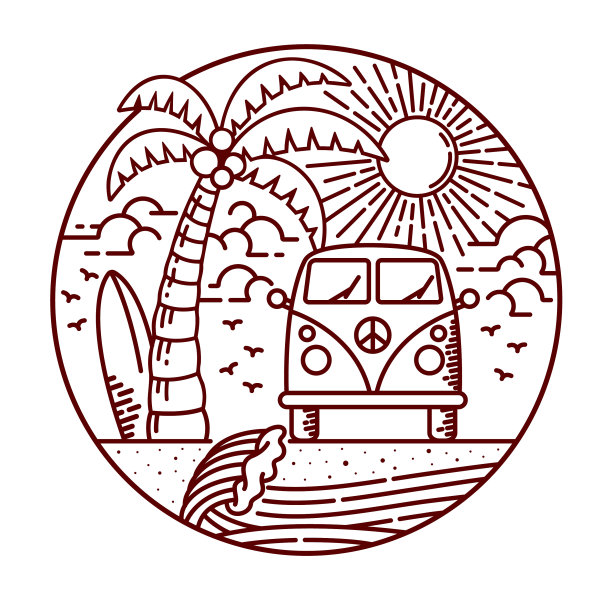 海滩线图片下载