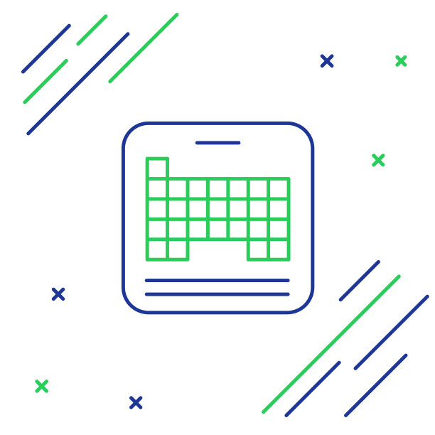 行元素周期表元素图标隔离图片下载