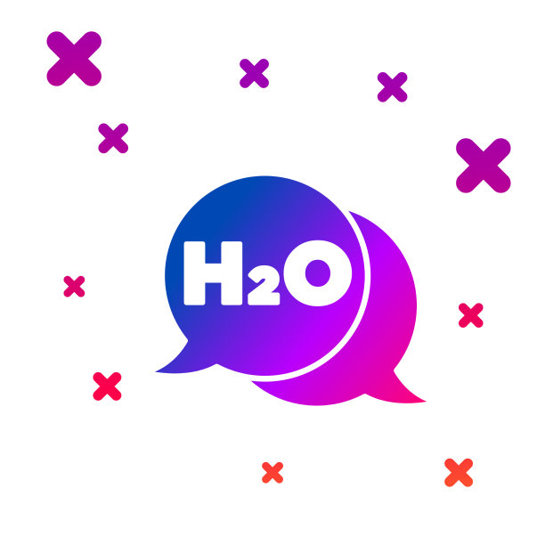 颜色化学配方为水滴h2o形图片下载