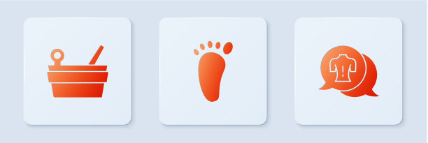 设置足部按摩桑拿桶和蒸包图片下载