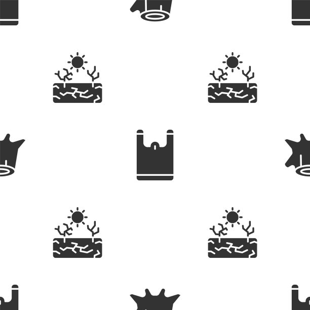 树桩套上塑料袋，晾干图片下载