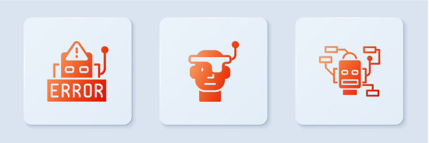 设置机器人智能眼镜错误和机器人白色图片下载