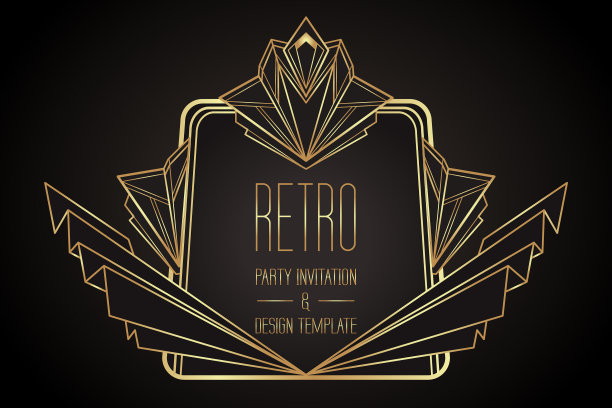 艺术装饰复古图案和设计元素图片下载