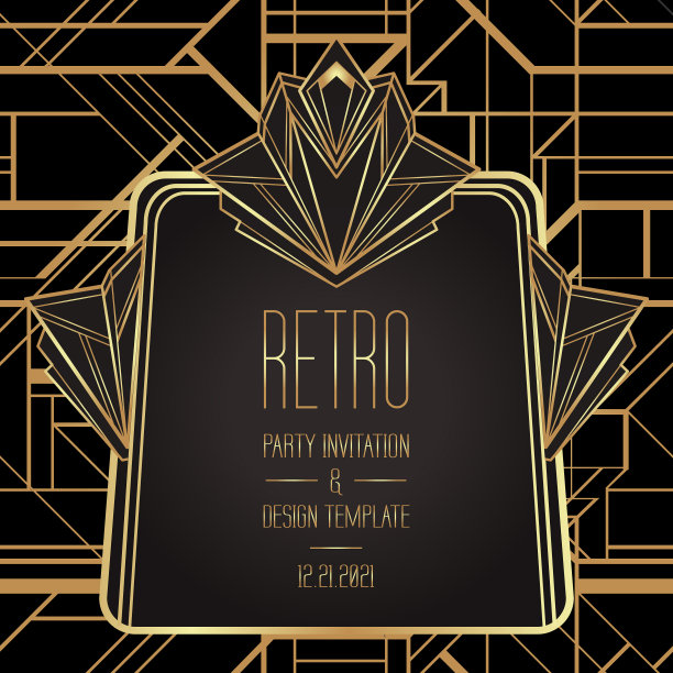 艺术装饰复古图案和设计元素图片下载