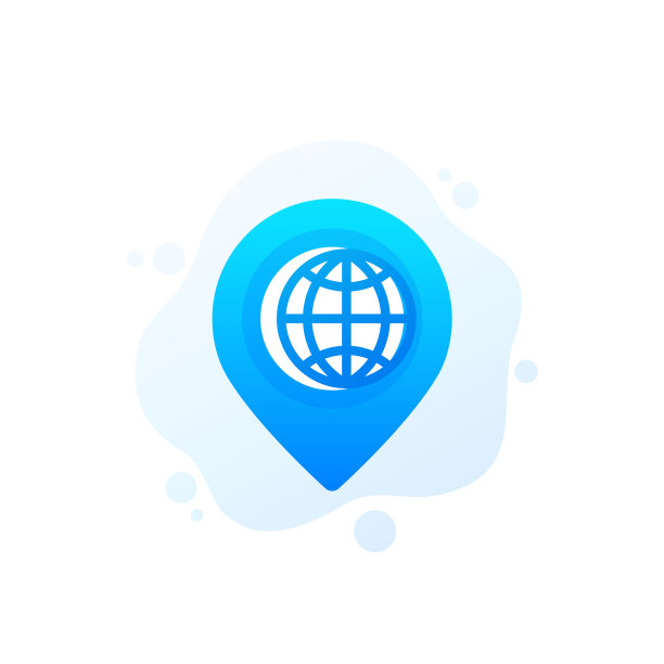 地球仪和针标图片下载