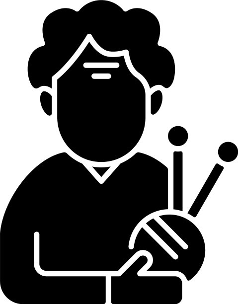 老年妇女黑色象形文字图标图片下载