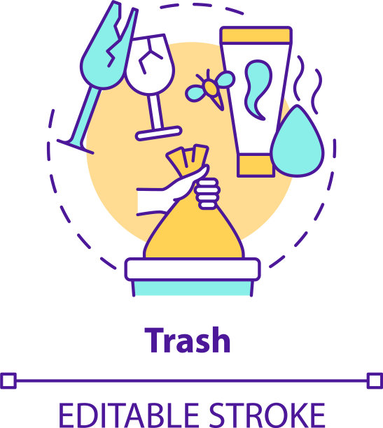 垃圾概念图标图片下载