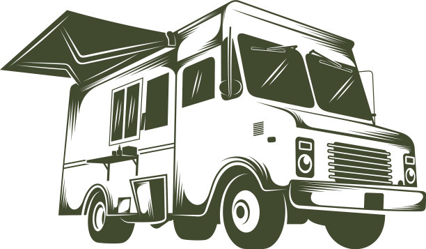 餐车设计创意餐车标志图片下载