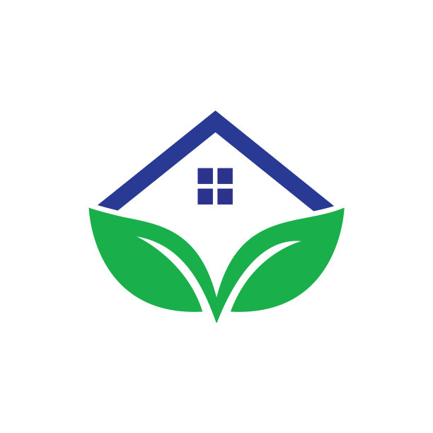 绿色生态家居标志设计图片下载