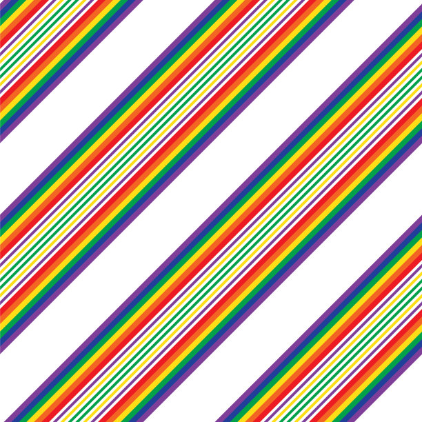 彩虹条纹无缝图案背景中图片下载