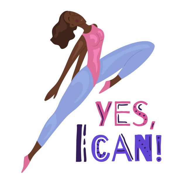 快乐的非洲女人穿着印有字母的运动服图片下载