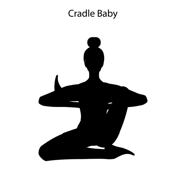 摇篮浸泡瑜伽锻炼剪影健康图片下载