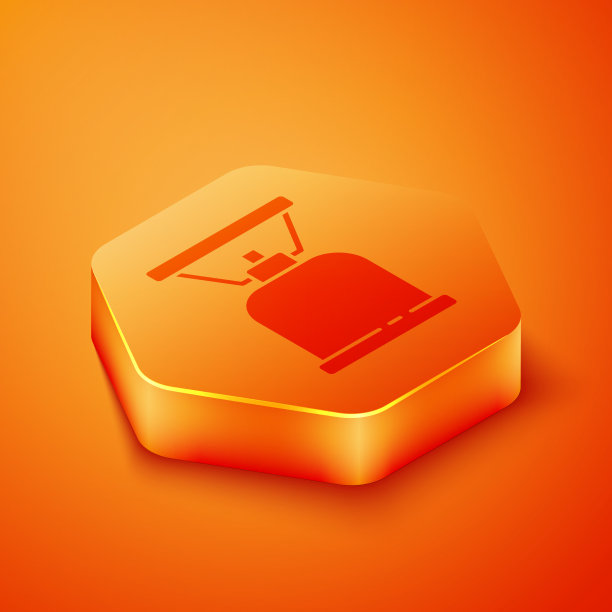 等距野营煤气炉图标隔离图片下载