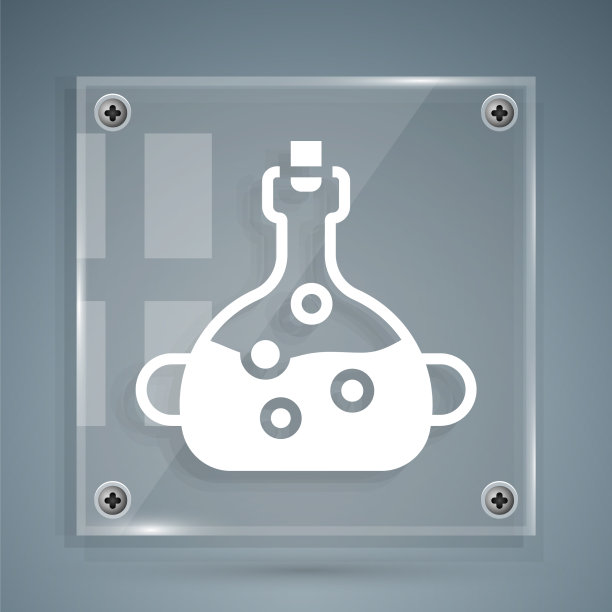 白色毒药瓶图标孤立在灰色图片下载