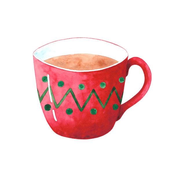 红色杯子夹艺术图片下载