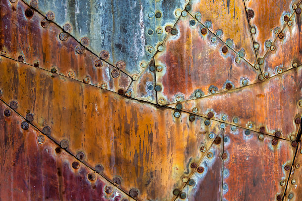 生锈的金属背景。图片下载