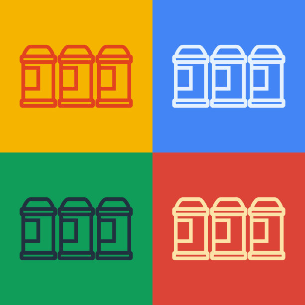 波普艺术线油漆喷涂可以孤立图标上图片下载