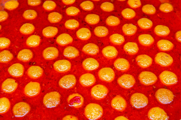 泰国，亚洲，碗，辣椒，椰子图片下载