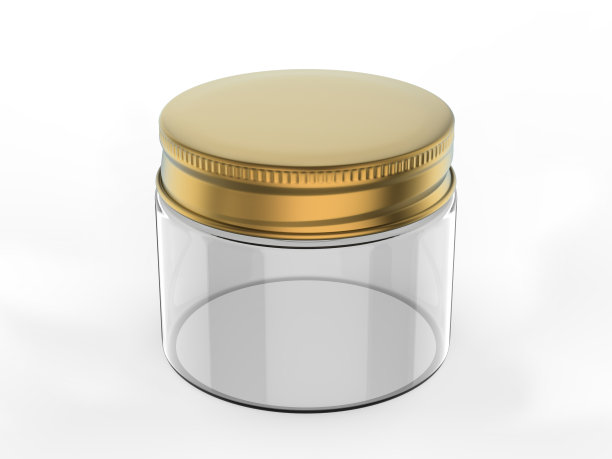 空白透明化妆品霜和凝胶瓶的品牌和模型。图片下载