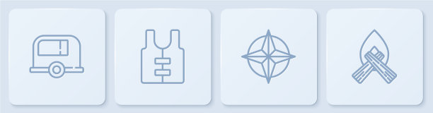 设线房车露营拖车风玫瑰生活图片下载