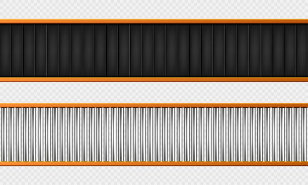 输送带俯视图。现实的矢量图图片下载