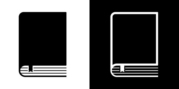 书与书签矢量图标图片下载