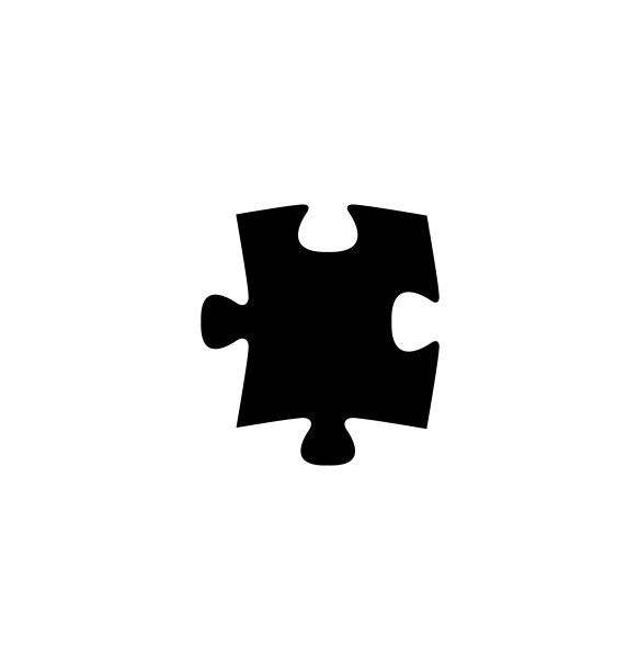 拼图块扁平图标图片下载