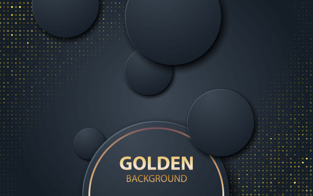 黑色抽象写实装饰。与闪亮的金色图片下载