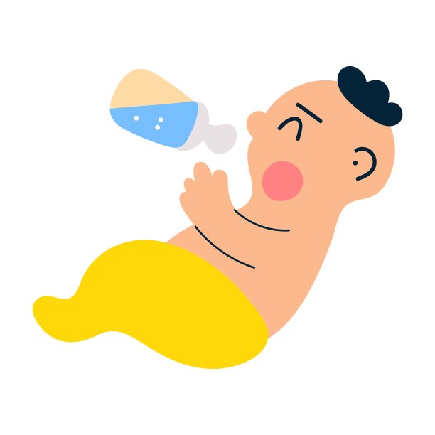 婴儿和小瓶子。图片下载