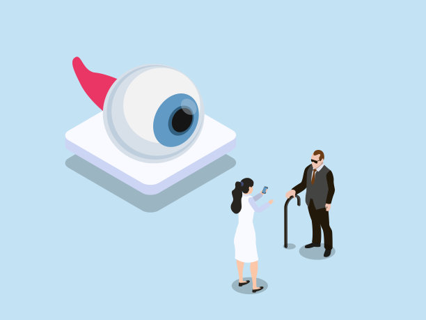 眼科医生为盲人捐赠眼部器官图片下载