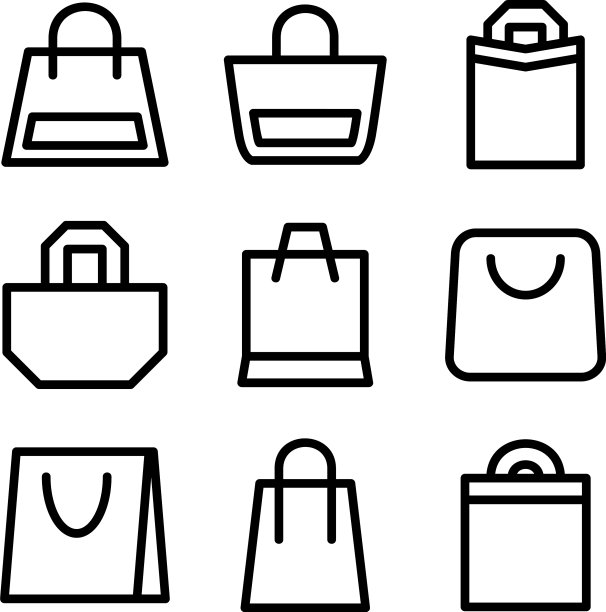 包图标或标志孤立标志符号图片下载