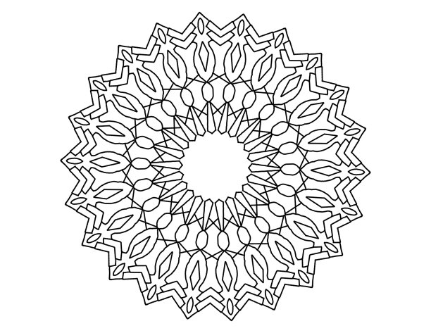 曼荼罗形状的背景和印刷图片下载