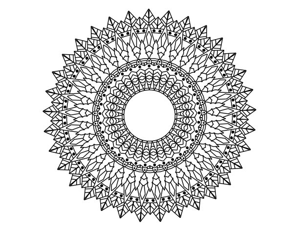 曼荼罗设计的邀请卡图片下载