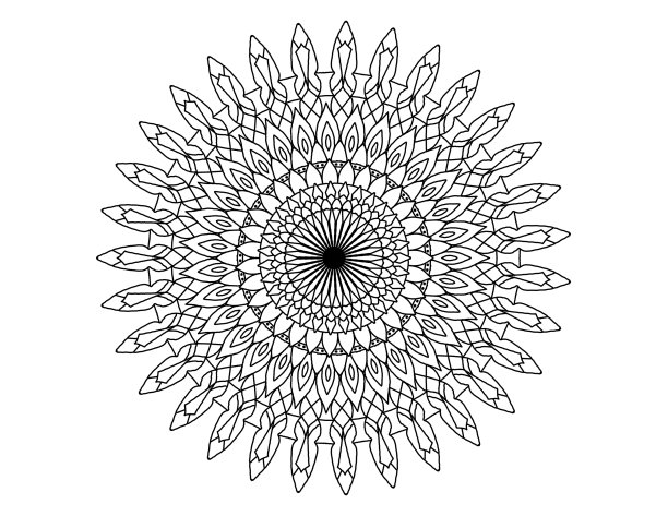 曼陀罗设计为吸引人的冥想室图片下载