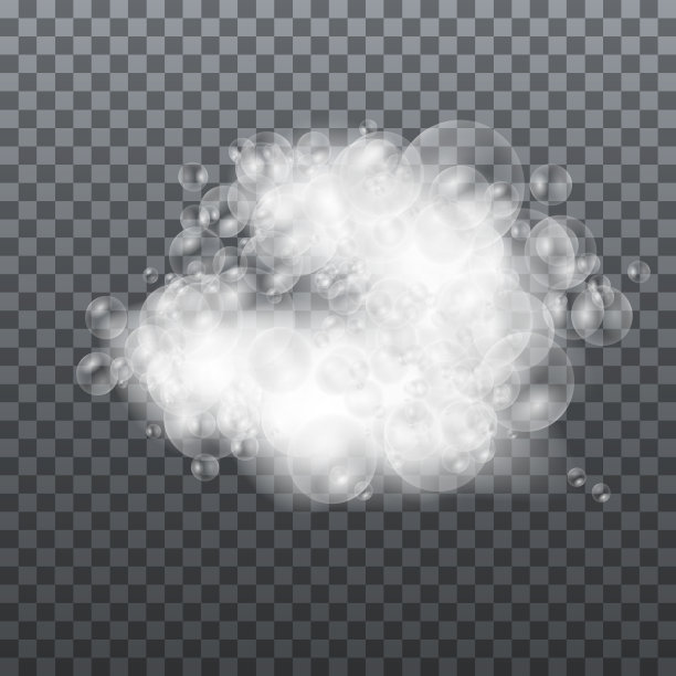 将沐浴泡沫与洗发水泡沫，肥皂。图片下载