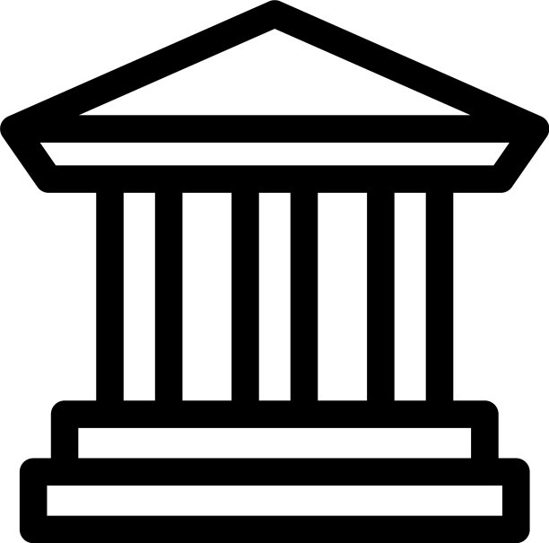 银行图标或徽标孤立标志符号图片下载