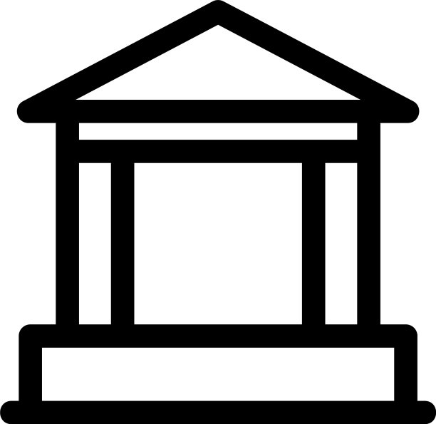 银行图标或徽标孤立标志符号图片下载