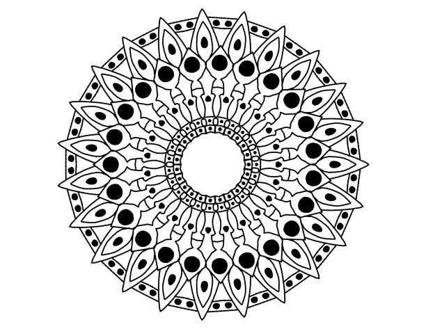 曼荼罗为瑜伽设计的标志图片下载