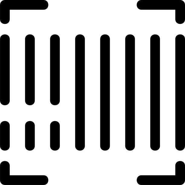 条形码图标或LOGO独立符号图片下载