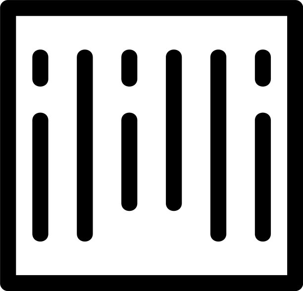 条形码图标或LOGO独立符号图片下载